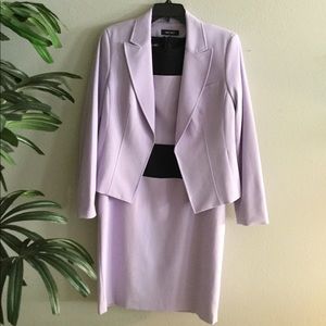 Lavender/black dress w/ coat